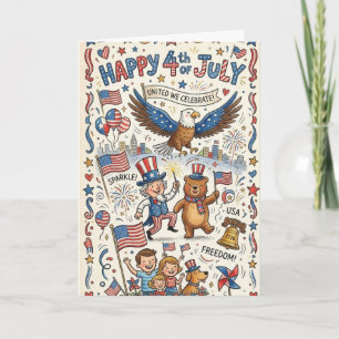Carte de vœux pour la fête de l'Indépendance