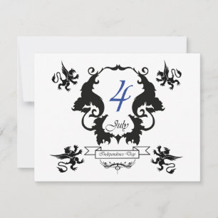 Carte de voeux pour la fête de l'indépendance des 