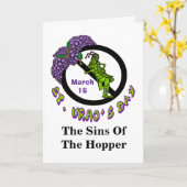 Carte de voeux pour la fête de St. Urho's Day Gras (Fleur jaune)