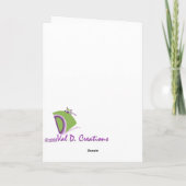 Carte de voeux pour la fête des mères (Dos)