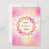 Carte de vœux pour la fête des mères (Devant)