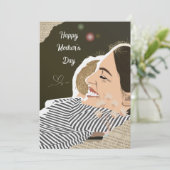 Carte de voeux pour la Fête des Mères (Debout devant)