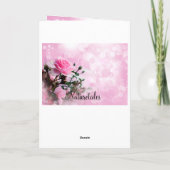 Carte de voeux pour la fête des mères (Dos)