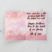 Carte de voeux pour la fête des mères avec devis (Intérieur)