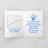Carte de voeux pour la fête des mères (bébé garçon (Intérieur)