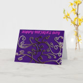 Carte de voeux pour la fête des mères de Happy (Fleur jaune)