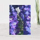 Carte de voeux pour la fête des mères florales vio (Dos)