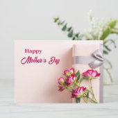 Carte de voeux pour la fête des mères Rose (Debout devant)