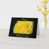 Carte de voeux pour la fête des mères rose jaune s (Fleur jaune)