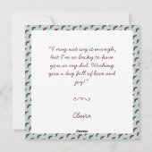 Carte de vœux pour la fête des pères (Dos)