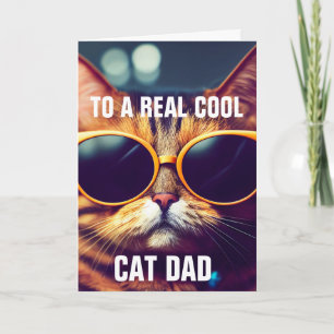 CARTE DE VOEUX POUR LA FÊTE DES PÈRES CHAT PAPA