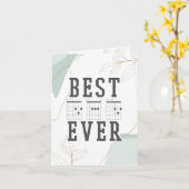 Carte de vœux pour la Fête des Pères | Meilleur pa (Fleur jaune)