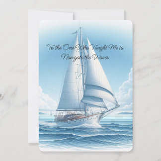 Carte de vœux pour la fête des pères sur le thème 