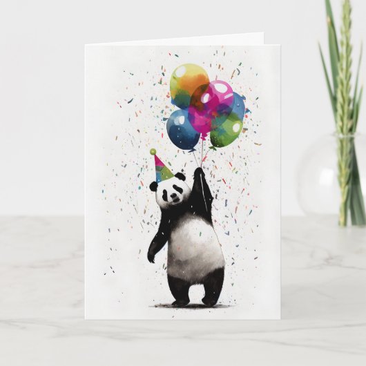 Carte de voeux pour la fête du Panda (Devant)