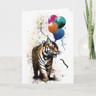 Carte de voeux pour la fête du tigre