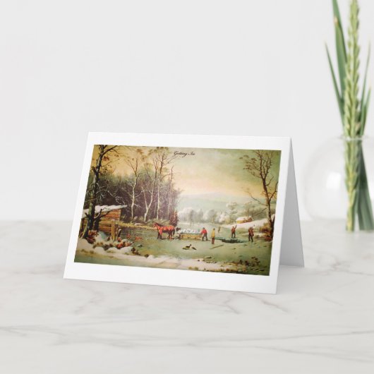 Carte de vœux pour la glace (Devant)