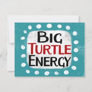 Carte de voeux pour la grande tortue