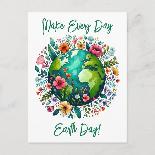 Carte de vœux pour la Journée de la Terre (Devant)