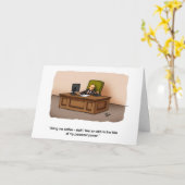 Carte de voeux pour la journée des patrons (Fleur jaune)