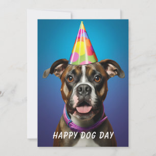 Carte de vœux pour la journée du chien – Drôle pou
