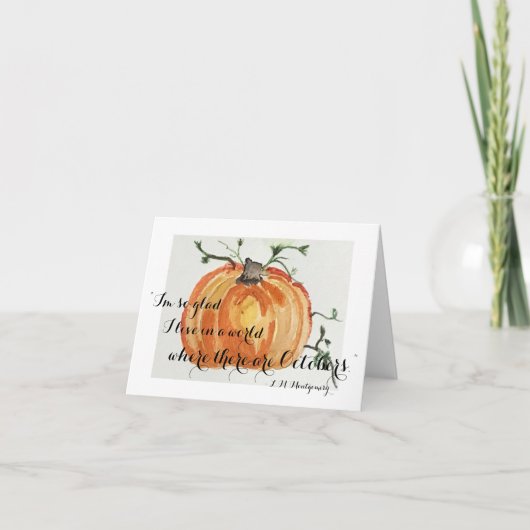 Carte de voeux pour la littérature automnale (Devant)