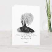 Carte de voeux pour la marche d'hiver (Dos)