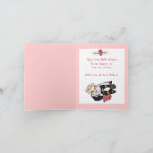 Carte de voeux pour la mariée de chat et la danse  (Intérieur)