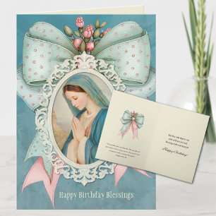 Carte de vœux pour la naissance de Jésus Vierge Ma
