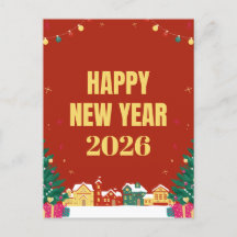 Carte de vœux pour la nouvelle année 2026 – Carte