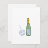 Carte de vœux pour la nouvelle année avec une tass (Devant / Derrière)