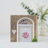 Carte de vœux pour la porte de la Saint-Valentin (Debout devant)