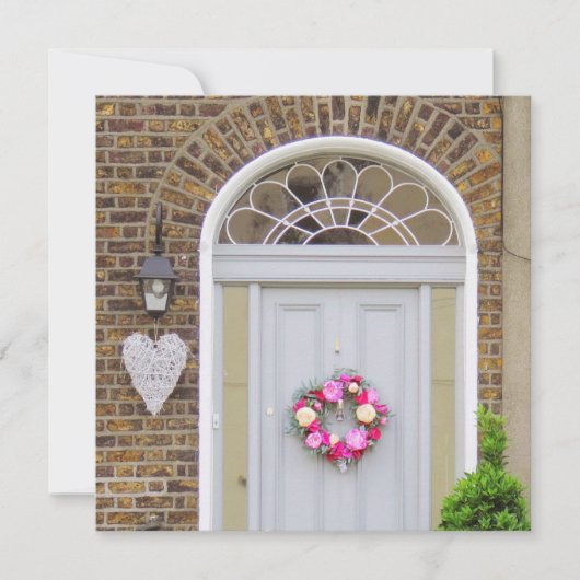 Carte de vœux pour la porte de la Saint-Valentin (Devant)