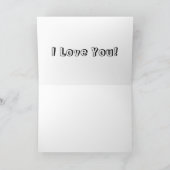 Carte de vœux : Pour la postérité... Je t'aime ! (Intérieur)