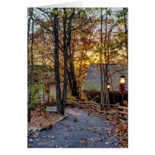 Carte de voeux pour la promenade de Sunset Woods A