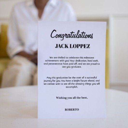 Carte de voeux pour la remise des diplômes