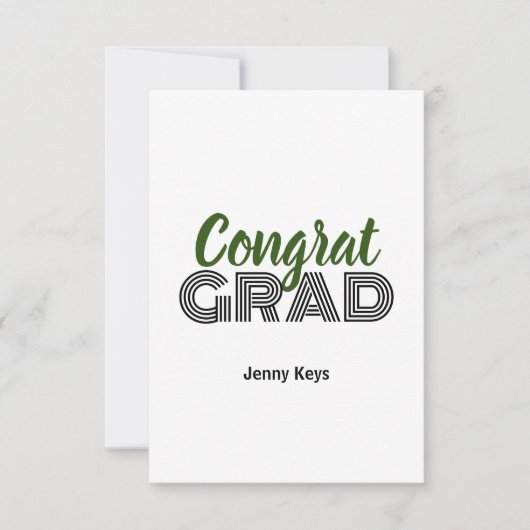 carte de voeux pour la remise des diplômes (Devant)