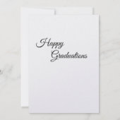 Carte de voeux pour la remise des diplômes (Dos)