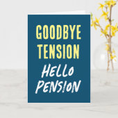 Carte de voeux pour la retraite amusante pour les  (Fleur jaune)