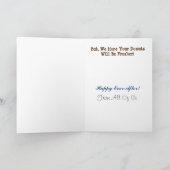 Carte de voeux pour la retraite des flics (Intérieur)