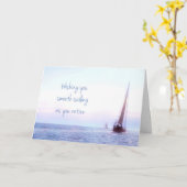 Carte de voeux pour la retraite des voiliers (Fleur jaune)