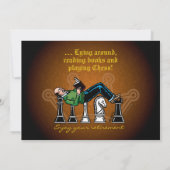 Carte de vœux pour la retraite Félicitations (Dos)