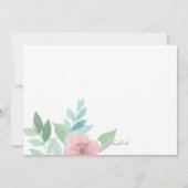 Carte de vœux pour la romance printanière (Dos)