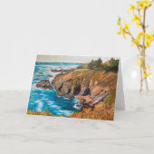 Carte de voeux pour la route côtière à Garrapata (Fleur jaune)