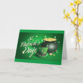 Carte de vœux pour la Saint-Patrick (Fleur jaune)