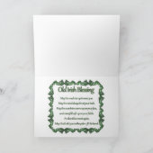 Carte de vœux pour la Saint-Patrick pour chats (Intérieur)