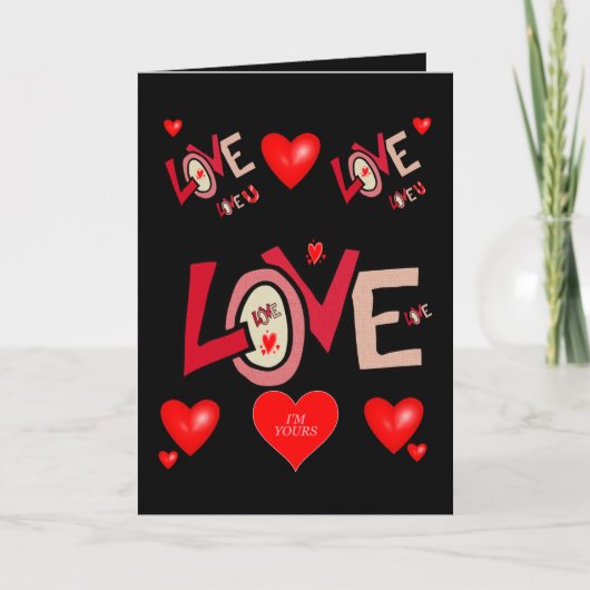 Carte de voeux pour la Saint-Valentin (Devant)