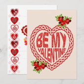 Carte de vœux pour la Saint-Valentin (Devant / Derrière)