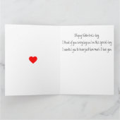Carte de vœux pour la Saint-Valentin. (Intérieur)
