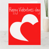 Carte de vœux pour la Saint-Valentin. (Devant)