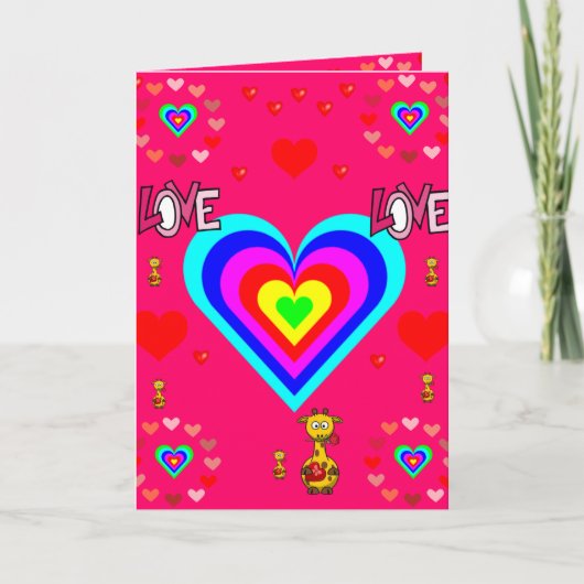 Carte de voeux pour la Saint-Valentin (Devant)